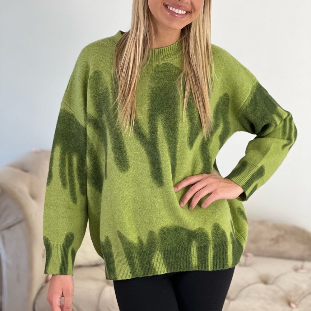 Spray Print Sweater - Picture 3 of 5